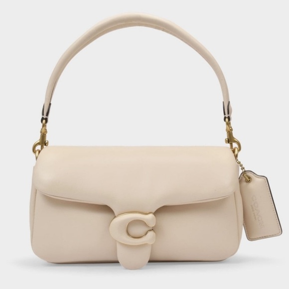 Coach Women's Leather Covered C Closure Pillow Tabby Shoulder bag 18,crossbody - Picture 2 of 15